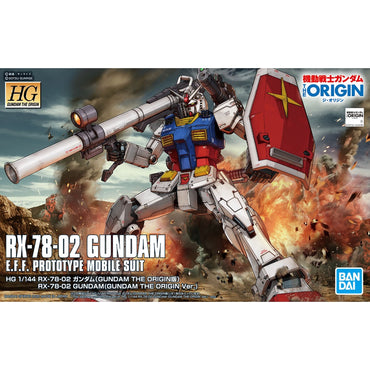 Bandai Spirits HG 1/144 RX-78-02 Gundam (Gundam The Origin Ver.) - Model Kits
