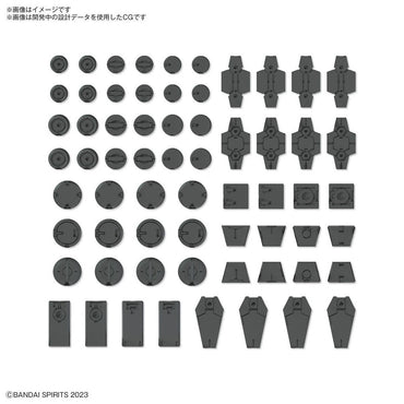 Bandai Spirits 1/144 30MM Customize Material (Decoration Parts 1 Gray) - Model Kits