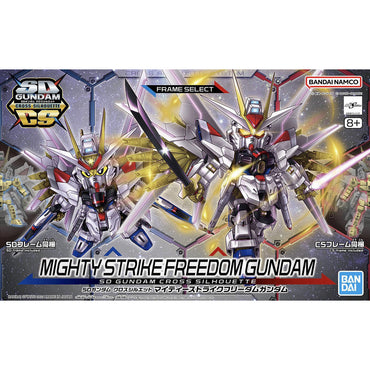 Bandai Spirits SD Gundam Cross Silhouette Mighty Strike Freedom Gundam (Mobile Suit Gundam SEED Freedom) - Model Kits