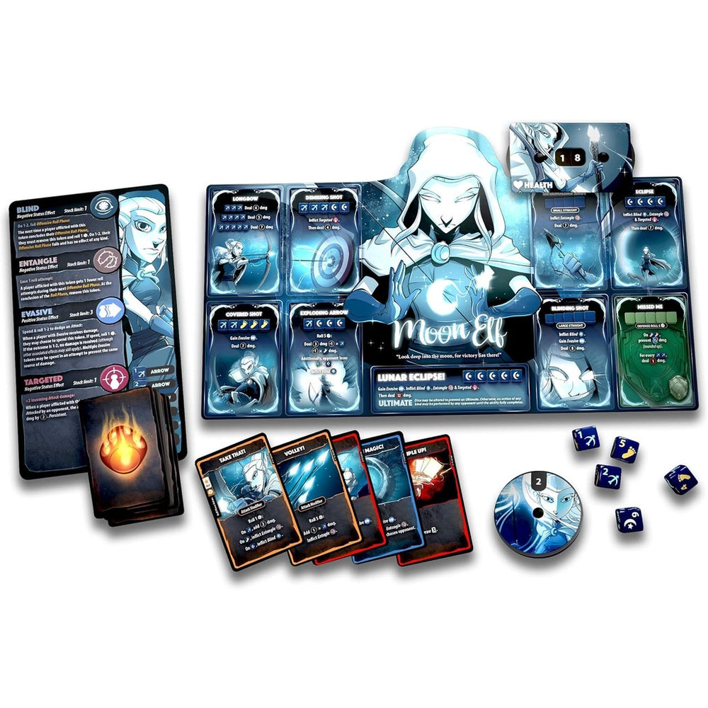 Dice Throne: Season One ReRolled – Barbarian v. Moon Elf [Board Games]