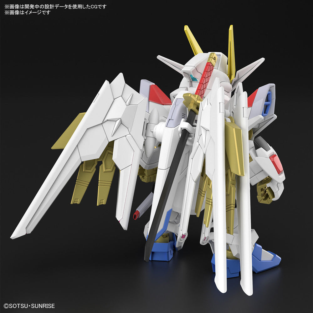 Bandai Spirits SD Gundam Cross Silhouette Mighty Strike Freedom Gundam (Mobile Suit Gundam SEED Freedom) - Model Kits