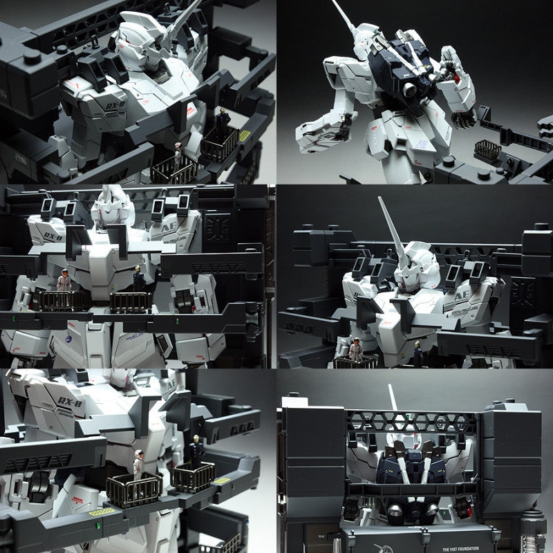 Bandai Spirits MG 1/100 RX-0 Unicorn Gundam Screen Image Special HD Color +MS CAGE - Gundam Model Kits