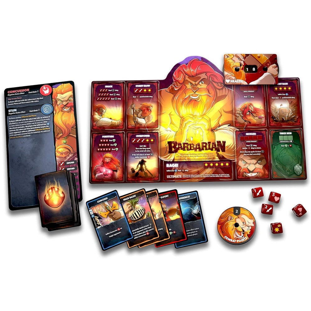 Dice Throne: Season One ReRolled – Barbarian v. Moon Elf [Board Games]