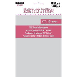 Sleeve Kings Card Sleeves - 60/100 microns thick - 55/110 per pack - board game card sleeves