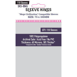 Sleeve Kings Card Sleeves - 60/100 microns thick - 55/110 per pack - board game card sleeves