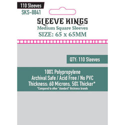 Sleeve Kings Card Sleeves - 60/100 microns thick - 55/110 per pack - board game card sleeves
