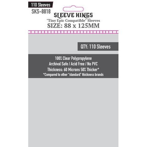 Sleeve Kings Card Sleeves - 60/100 microns thick - 55/110 per pack - board game card sleeves
