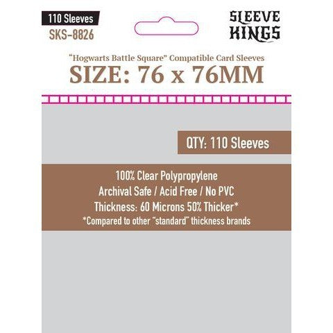 Sleeve Kings Card Sleeves - 60/100 microns thick - 55/110 per pack - board game card sleeves