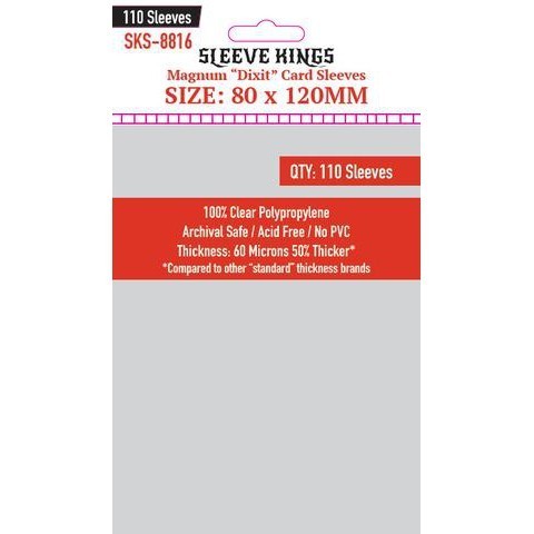 Sleeve Kings Card Sleeves - 60/100 microns thick - 55/110 per pack - board game card sleeves
