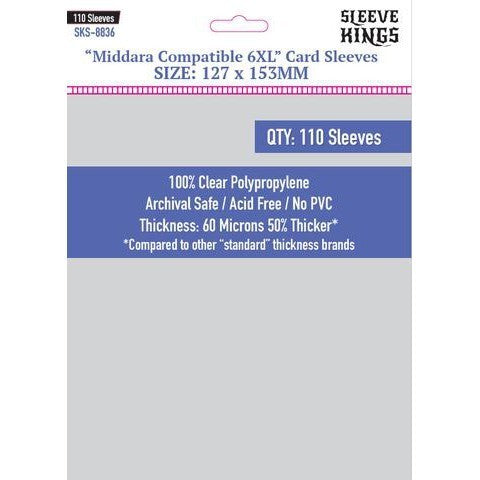 Sleeve Kings Card Sleeves - 60/100 microns thick - 55/110 per pack - board game card sleeves