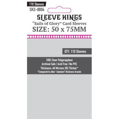 Sleeve Kings Card Sleeves - 60/100 microns thick - 55/110 per pack - board game card sleeves