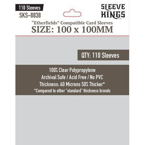 Sleeve Kings Card Sleeves - 60/100 microns thick - 55/110 per pack - board game card sleeves