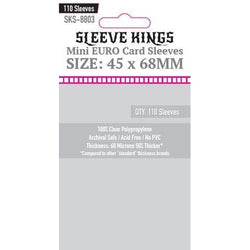 Sleeve Kings Card Sleeves - 60/100 microns thick - 55/110 per pack - board game card sleeves
