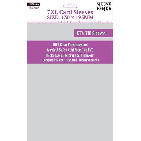 Sleeve Kings Card Sleeves - 60/100 microns thick - 55/110 per pack - board game card sleeves