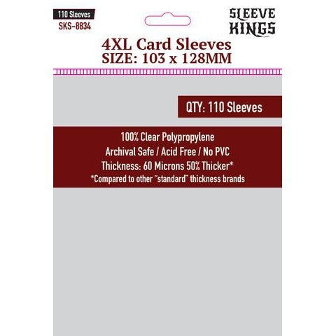 Sleeve Kings Card Sleeves - 60/100 microns thick - 55/110 per pack - board game card sleeves