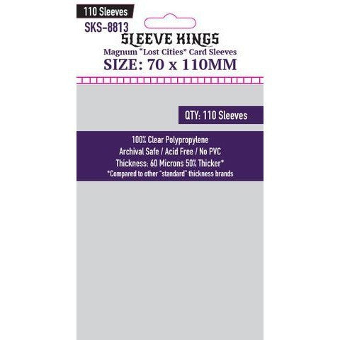 Sleeve Kings Card Sleeves - 60/100 microns thick - 55/110 per pack - board game card sleeves