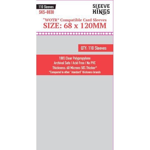 Sleeve Kings Card Sleeves - 60/100 microns thick - 55/110 per pack - board game card sleeves